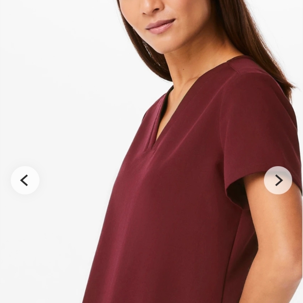 Figs Burgundy Scrub Set